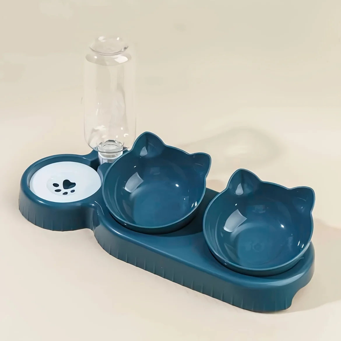 3 in 1 Pet Bowls with Gravity Water Feeder
