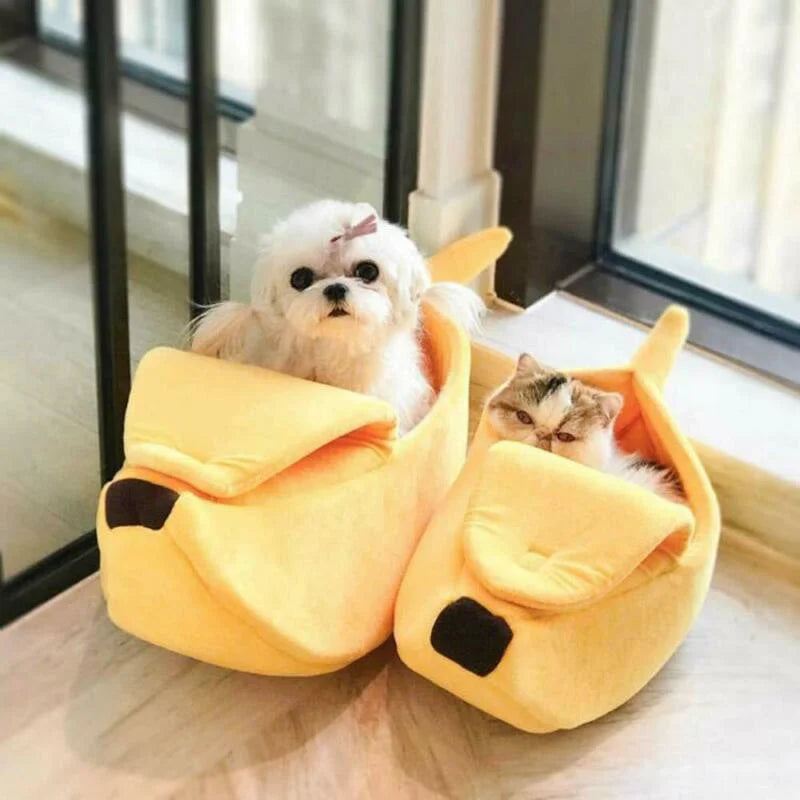 Banana Cat Bed – Cozy, Comfy & Absolutely Adorable