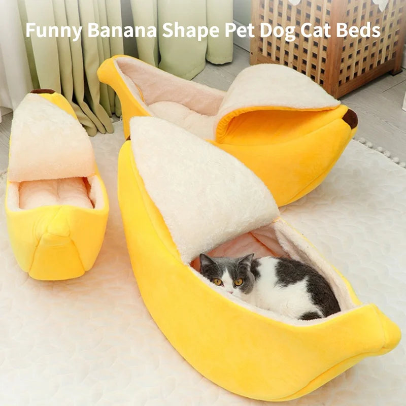 Banana Cat Bed – Cozy, Comfy & Absolutely Adorable