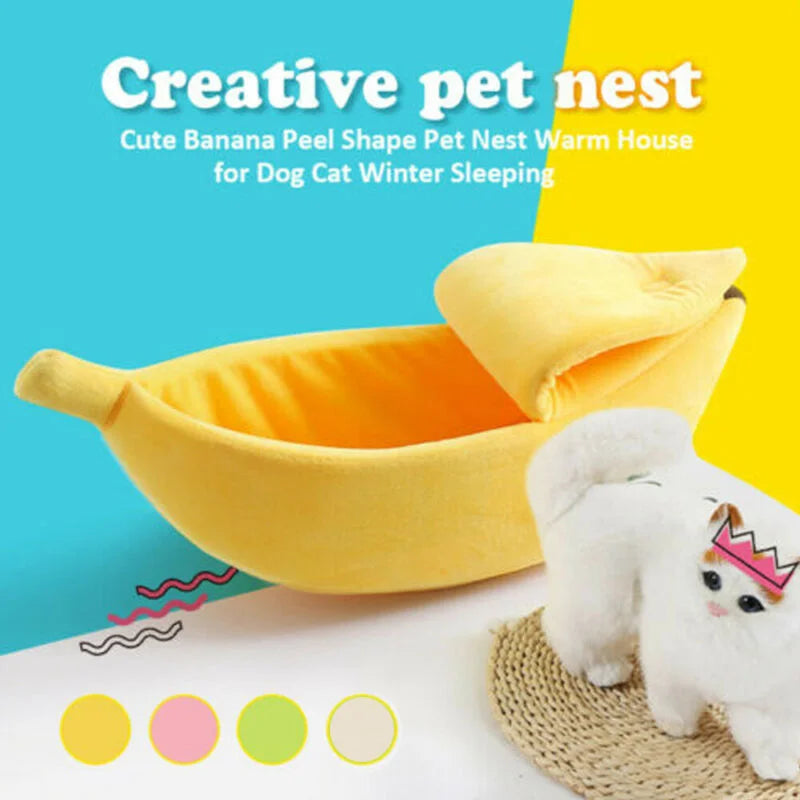 Banana Cat Bed – Cozy, Comfy & Absolutely Adorable